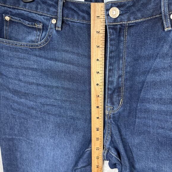 Seven7 NEW Loose Straight Leg Jean Womens 14 Blue Denim High Rise Stretch Zipper - Picture 10 of 15